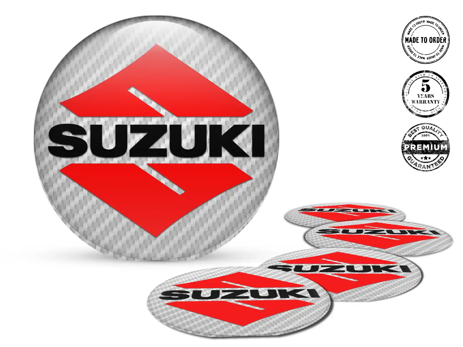 Suzuki Gewölbtes Label Variante Perfekt für Felgen